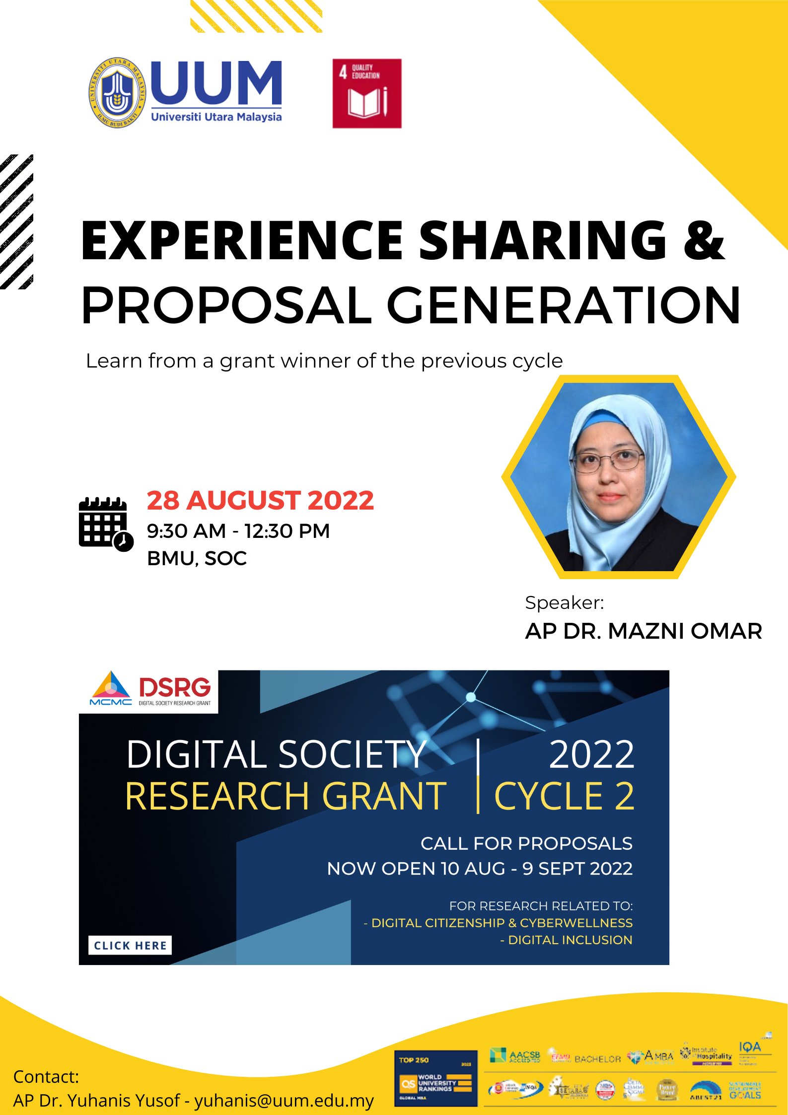 4 Experience Sharing and Proposal Generation MCMC Digital Society Grant