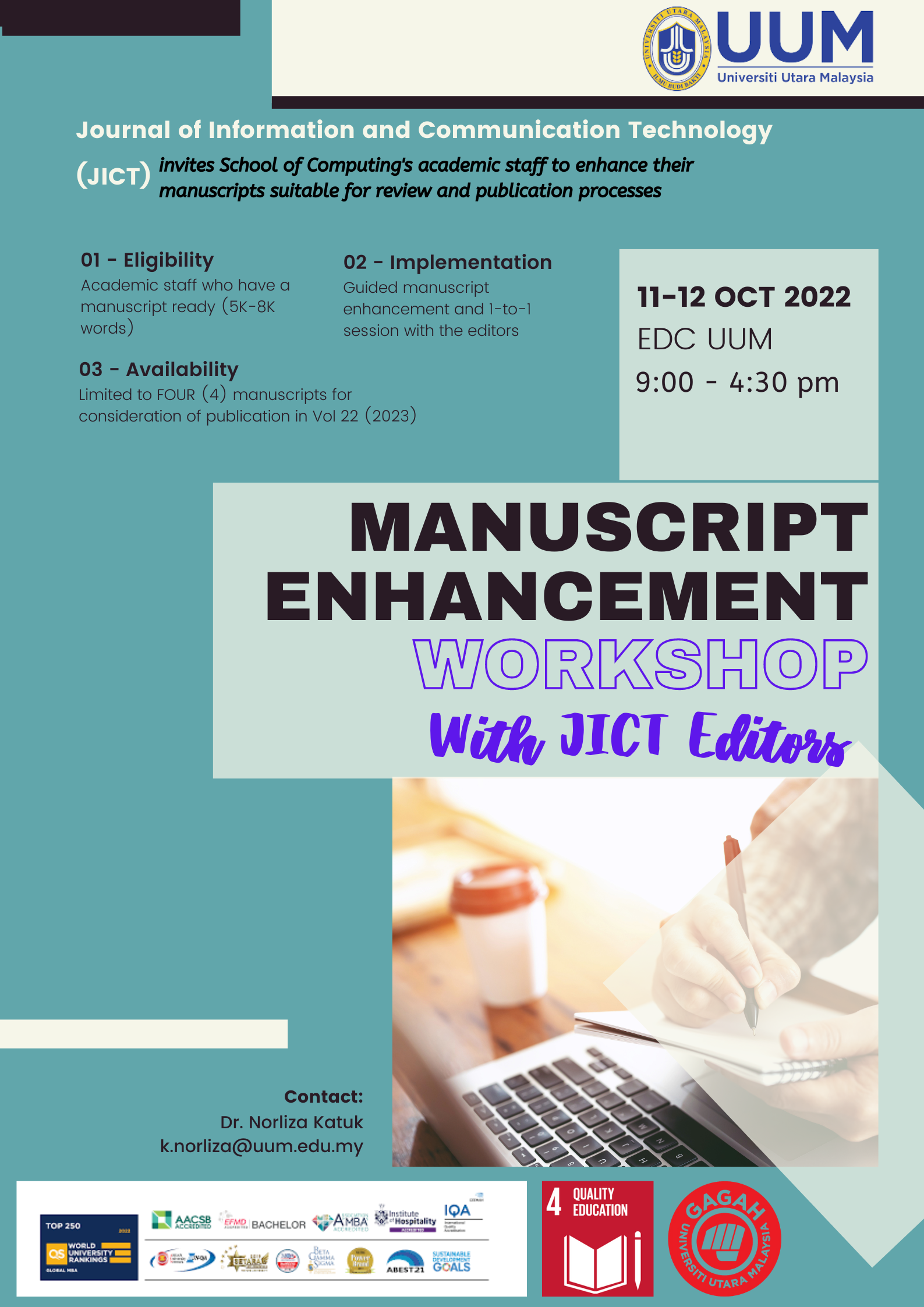 5 JICT Manuscript Enhancement Workshop